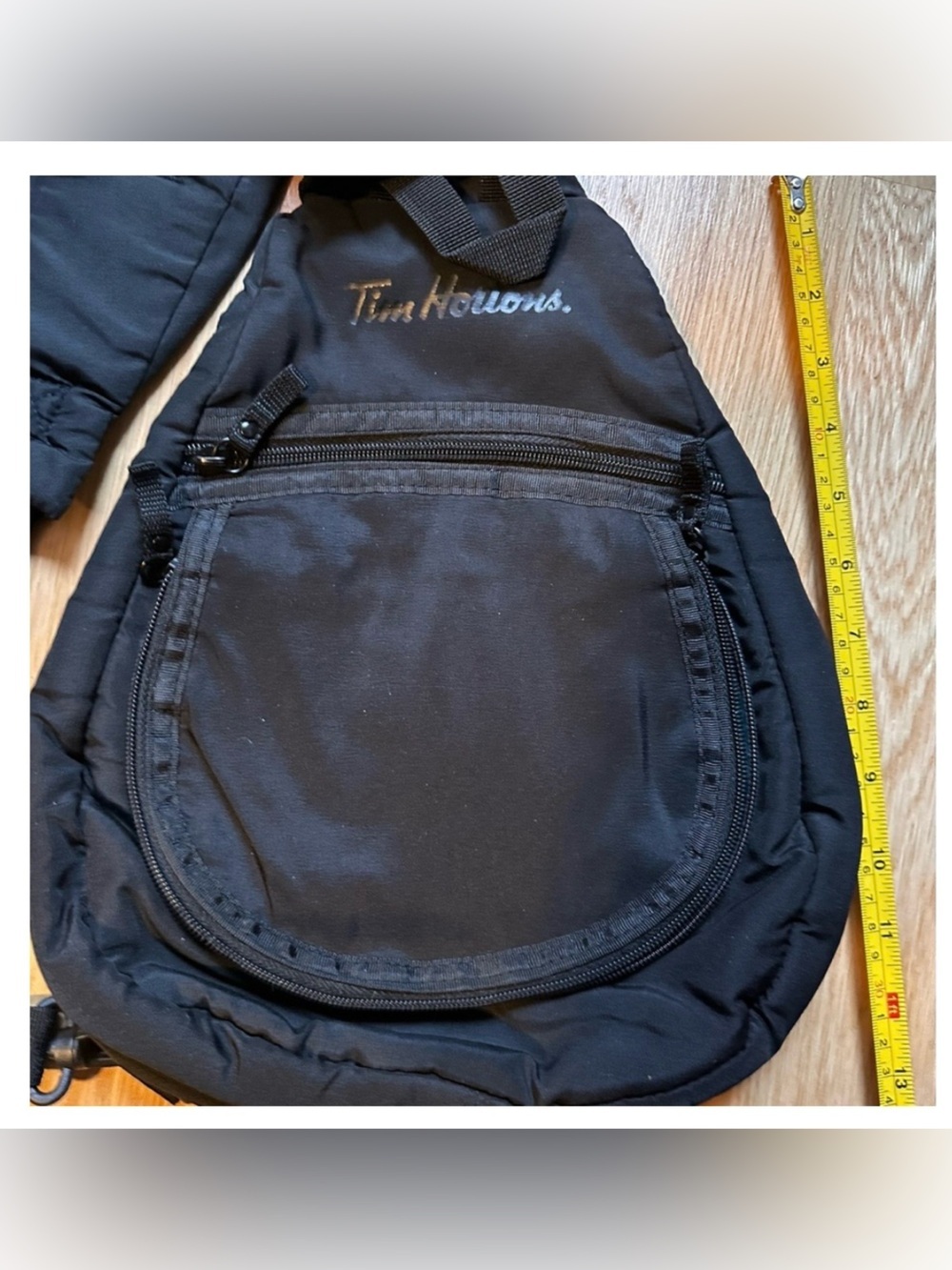Tim Hortons Black & Blue Sling Backpack - Single Strap Carry - Picture 6 of 6